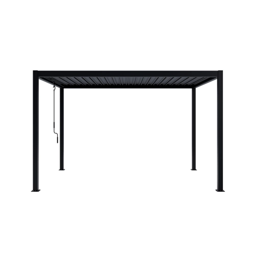 Zestaw Pergola ogrodowa tarasowa aluminiowa NORDVIC Skyline 3 x 4 m Antracyt + Żaluzja 123cm